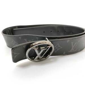 LOUIS VUITTON Louis Vuitton Belt Ceinture LV Circle M0168V Black Monogram Ecl...
